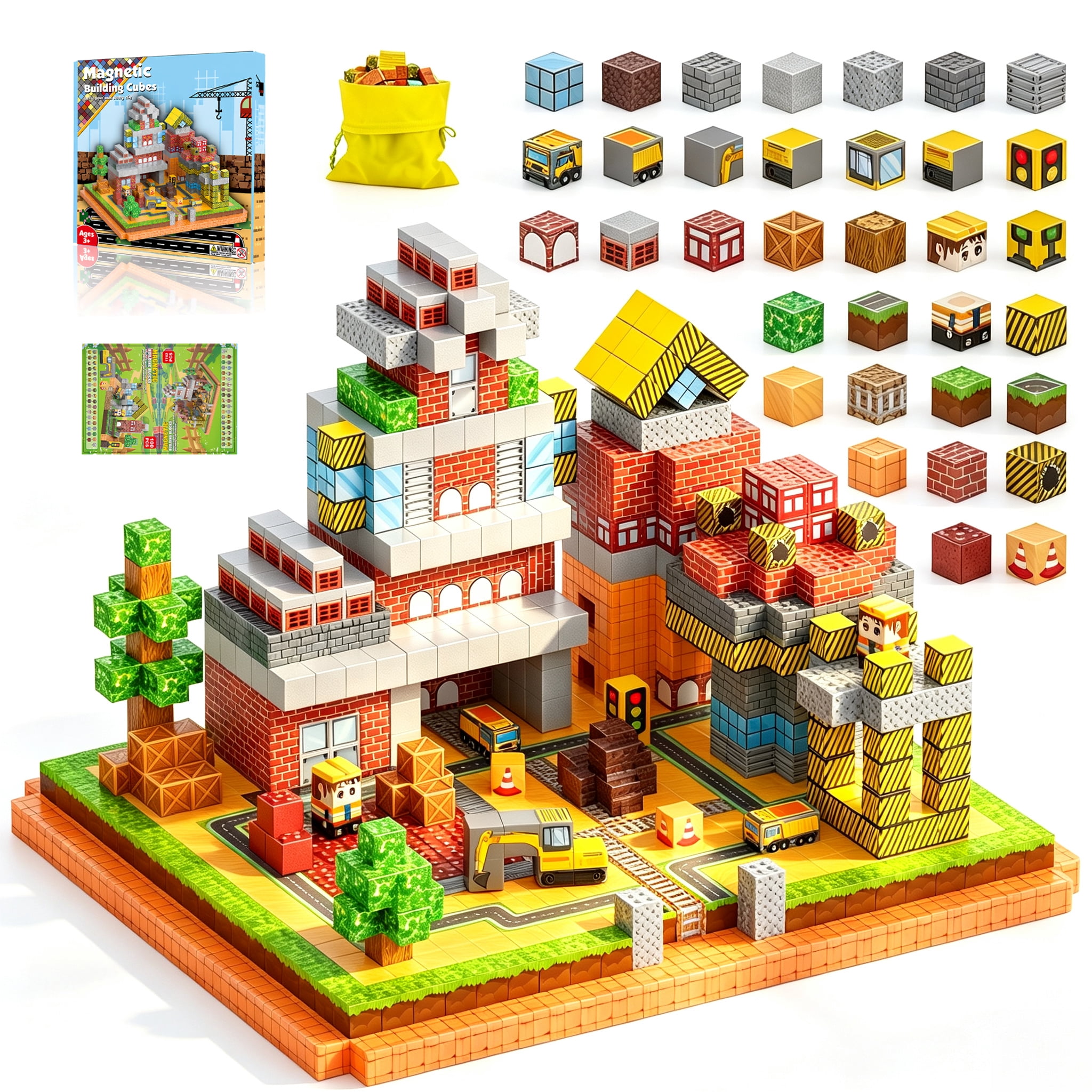 Geomag - Magicube Free Building: 27 Pcs - Walmart.com