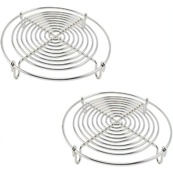 Round Steaming and Cooling Rack 7" Cook Fits All Pots Stainless Steel 1" Cook Wire Steamer Rack