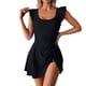 thumbnail image 2 of Trajes de baño de una pieza para mujer, moda de primavera para mujer, estilo conservador, falda de color sólido, conjunto de traje de baño con unión dividida, traje de baño para mujer, 2 of 9