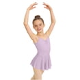 thumbnail image 2 of DAETIROS Girls Skirted Leotard Ballet Dress Soft Cotton Blend Camisole Adjustable Straps Purple Kids Little Girl Dance,Size 7-8 T, 2 of 9