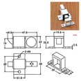 thumbnail image 2 of Lefu Door Latch Aluminum Alloy Security Automatic SASH Door Spring Bounce Lock, 2 of 9