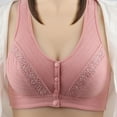 thumbnail image 3 of Sleep Bras for Women Back-Smoothing Bra Feature V-Neck Push-up Bra Style W-255 Pinks M, 3 of 3