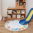 thumbnail image 3 of Janvonne Animal Alphabet Kids Area Rug - Soft ABC Learning Carpet, Non-Slip Washable Play Rug for Nursery Playroom Bedroom,47in, 3 of 9