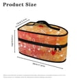thumbnail image 6 of HELLHERO Maple Leaf Musical Note Dustproof Travel Iron Storage Bag 11.8x6.69x5.5 Inches Polyester, Bag Only, 6 of 6