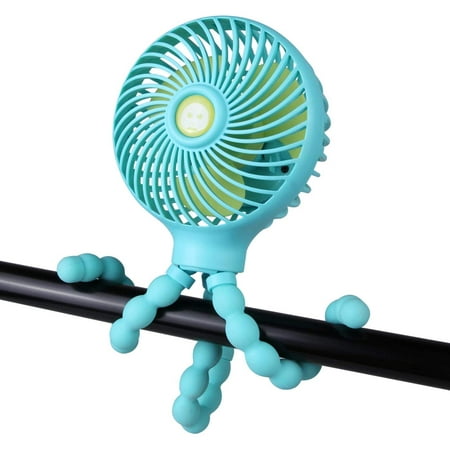 

Protable Stroller Fan with Clips for Baby Tiny Battery Operated Carseat Fan Mini Cooling Fan Speed Adjustable for Car Seat Crib Bike Treadmill Powerful Table Fan Silent with Flexible Tripod