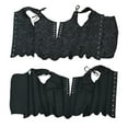 thumbnail image 4 of Fjofpr 50% off Clear! Black Corset Tops for Women Lace Up Fashion Women Style Printing Backless Ribbon Waist Camisole Shapewear Tops, 4 of 9
