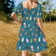 thumbnail image 5 of Vestido Otomí Negro de Manga Corta Vestidos de mujer vestido de verano de mujer, 5 of 7