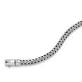 thumbnail image 2 of Sterling Silver Woven Chain Bracelet 8-inch Length, 2 of 2