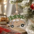 thumbnail image 5 of Qjidjing Christmas Wooden Car Craft Accessory Decorations for Christmas Tree Ornaments, Car Interior, Indoor Home Party, 5 of 7