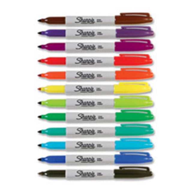 Sanford Brands SAN30051DZ Sharpie Marqueur Permanent à Pointe Fine - Noir