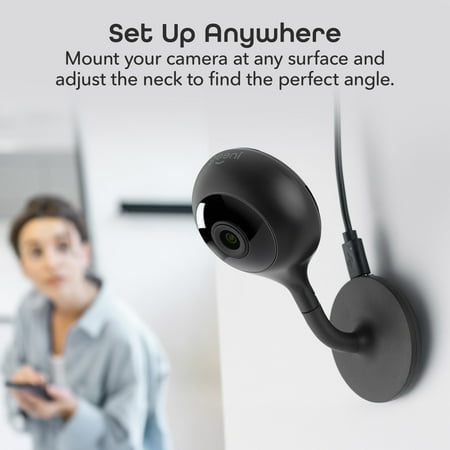 Geeni - Indoor Wi-Fi Wireless Network Surveillance Cameras (2-Pack) - Black