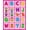 Pink, Pattern 2, variant on ODIKA 4'x6' Machine Washable Non-Slip Area Rug, Juvenile Letter Recognition Map Elementary Study Foundation High Traffic Rug, Pink, 694321