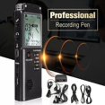 thumbnail image 2 of Enregistreur Audio Numérique 8/16 Go, Dictaphone, Lecteur Mp3, PRO, Conférences & Réunions, Microphone Sensible, Portable, Durable, USB, 2 of 9