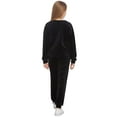 thumbnail image 6 of Arshiner Girls 2 Piece Outfit Sweatsuits Set Kids Velour Sweatshirts & Sweatpants Tracksuits Set for Girls, 6 of 7