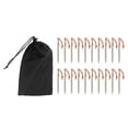 thumbnail image 2 of Tent Stakes V Shape Heavy Duty Tent Peg With Ropes For Outdoor Camping Tent Accessories Silver White, 2 of 8