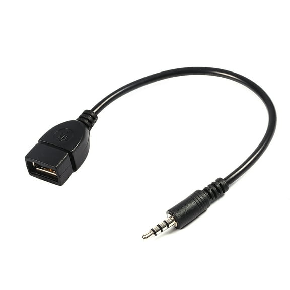 Zerodis Usb Adapter, 3.5mm Male To Usb Female Adapter New 3.5mm 2.0 Type Aux Cable, 3.5mm Male To Usb Female Converte CD Dvd Audio For Car GPS