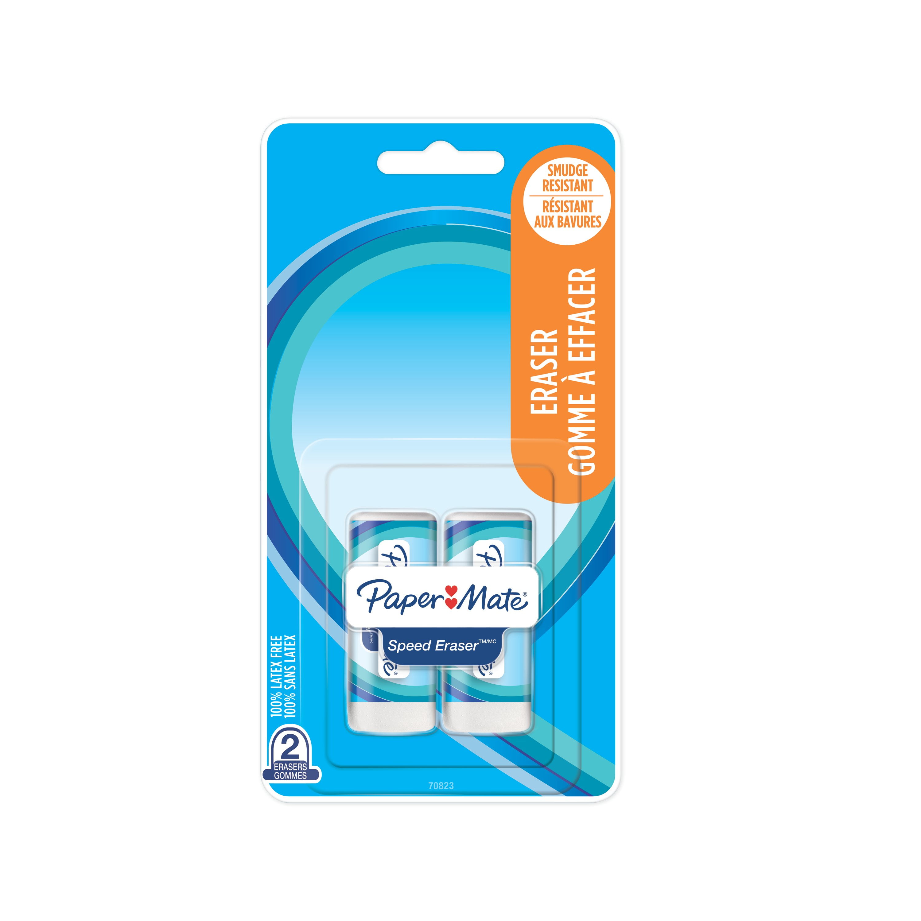 Paper Mate Speed Eraser, Smudge-Resistant and Latex-Free Erasers
