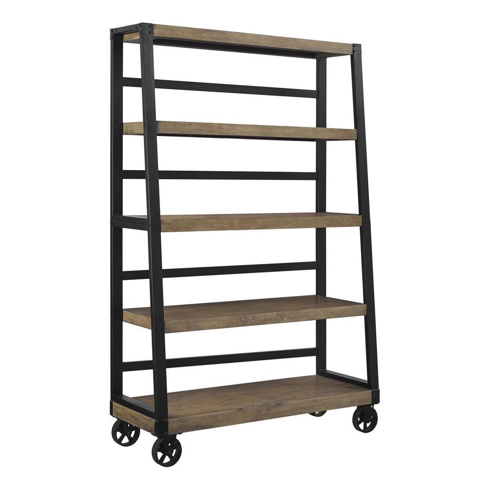 Bookcase in Rustic Gray Finish