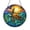 Acrylic 3.5 Inch, variant on Marine Turtle Window Decor – Stained Glass Style Hanging Art