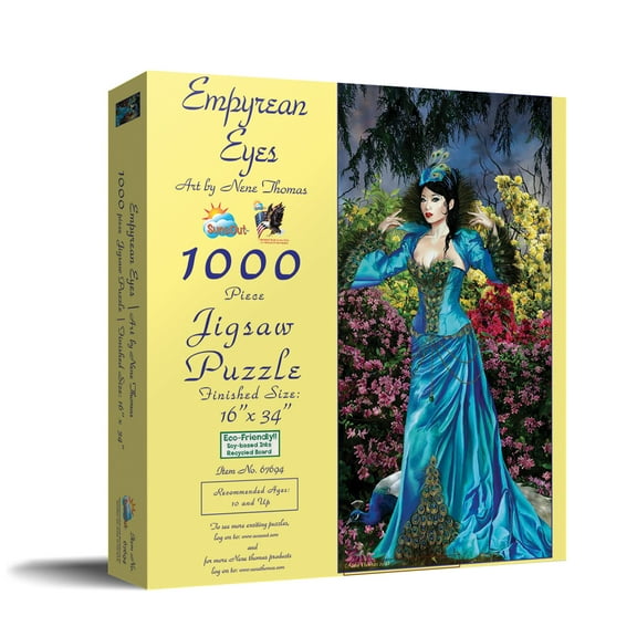 SUNSOUT INC - Empyrean Eyes - 1000 pc Jigsaw Puzzle by Artist: Nene Thomas - Finished Size 16" x 34" - MPN# 67694