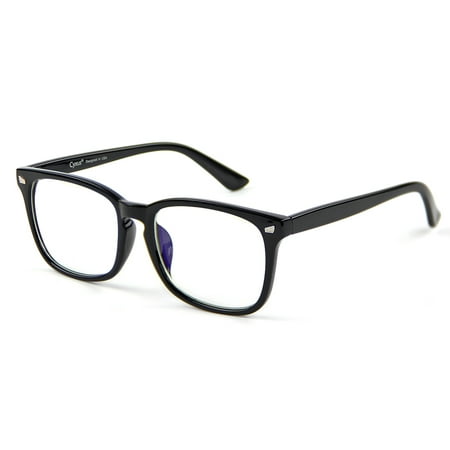 Cyxus Blue Light Blocking Computer Glasses for UV Protection Anti Eyestrain Headaches, Black Classic Frame Unisex(Men/Women) Eyewear