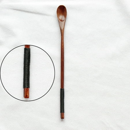 

WGOUP Natural Long Handle Stirring Wood Spoons for Drink Dessert Honey Coffee Multicolor(Buy 2 Get 1 Free)