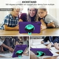 thumbnail image 6 of Dteck Case for Samsung Galaxy Tab A 8.0-inch T290 T295 (2019 Released) ,Shockproof Rubber Hybrid EVA Protection Hand /Shoulder Strap Hard Kickstand Back Cover,Purple+Mint, 6 of 6