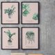 thumbnail image 5 of Cuadro moderno de 30 x 40 cm (11,81 x 15,75 pulgadas) para decoración del hogar o baño. 4 piezas, 5 of 9