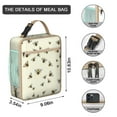 thumbnail image 3 of Bee Lovers Insulated Lunch Bag Box Women Reusable Lunch Tote Bag with Water Bottle Holder Lunch Box Containers Work Beach, 3 of 6