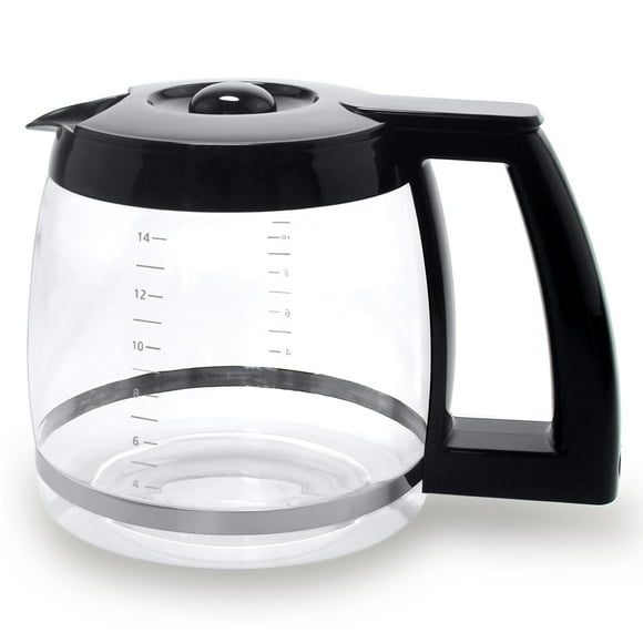 Jarra de café Sendextra de repuesto para 14 tazas, color negro