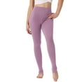 thumbnail image 1 of LEGGINGS DE ALGODÓN PARA MUJERES CON CINTURA ELÁSTICA PANTALONES DE YOGA SUAVES CON TIRAS M LILA CLARO, 1 of 6