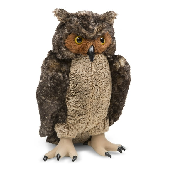 Melissa & Doug Giant Owl - Lifelike Stuffed Animal (17 inches tall)