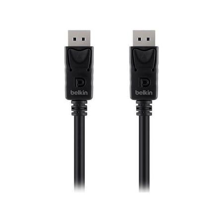 UPC: 0722868663950 | Belkin F2CD000B10-E 10 ft Black Connector on First End: 1 x DisplayPort Male Connector on Second End: 1 x DisplayPort Male DisplayPort to DisplayPort Cable Male to Male
