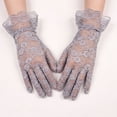 thumbnail image 5 of Women Lace Gloves Wedding Tea Party Elegant Short Novelty Floral Bridal Gloves for Wedding Opera Party, 5 of 5