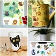 thumbnail image 7 of 12 Sheets Cute Animals Window Sticker Zoo Monkey Panda Koala Rub on Transfer Stickers Home Decor Stickers for Christmas Day School Classroom Nursery Dresser Glass Porcelain 5.5x5.5" Multi-color, 7 of 7