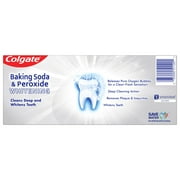 Colgate Baking Soda and Peroxide Whitening Toothpaste, Brisk Mint, 2 Pack, 6 oz