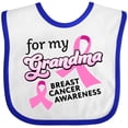 thumbnail image 3 of Inktastic For My Grandma-Breast Cancer Awareness Boys or Girls Baby Bib, 3 of 4