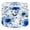 Color 2, variant on Linen Drum Lampshades Blue Floral Delicate Leaves Elegant Blooming Flowers 13"x13"x10" Light Shade for Table Lamps Floor Lamp Shades Lampshade Replacement Assembly Required