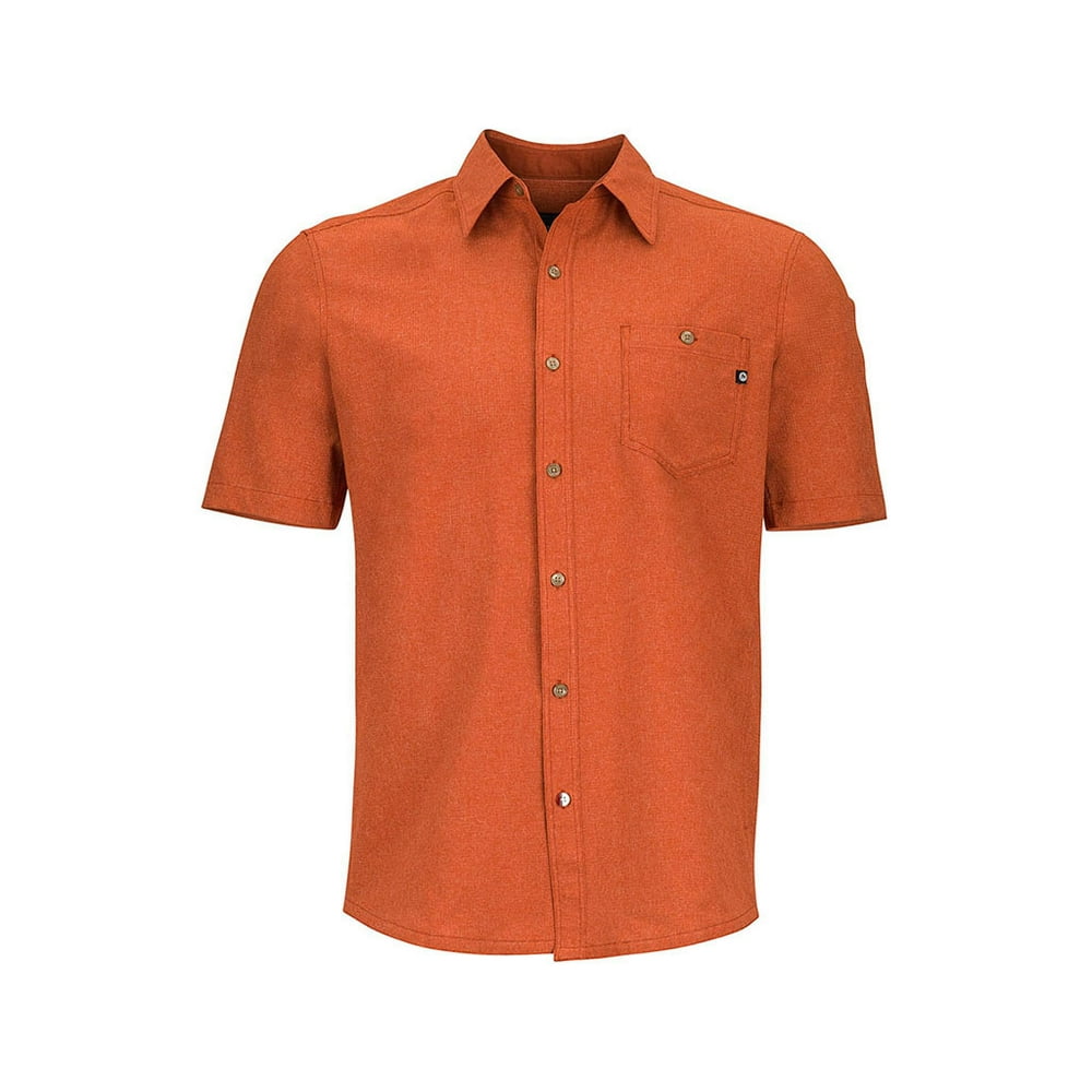 Marmot Men's Windshear Short Sleeve Shirt, Red Ochre, Medium - Walmart ...