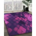 thumbnail image 3 of Ahgly Company Machine Washable Indoor Rectangle Transitional Dark Magenta Purple Area Rugs, 2' x 5', 3 of 7