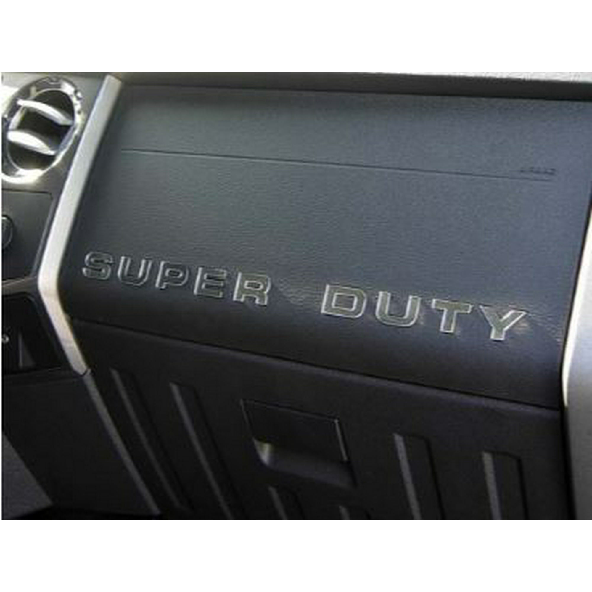 Recon Accessories 264181chbk Emblem Super Duty Logo Hood Tailgate Interior Black Front Silver Tailgate And Interior Matte Front Chrome Tailgate