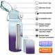 thumbnail image 2 of BJPKPK Botella de agua aislada de 18 oz con pajita Botellas de agua de doble pared de acero inoxidable Termo a prueba de fugas sin BPA con tapa abatible con cerradura y pico de silicona suave,Ocean Dr, 2 of 5