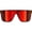 Red, variant on GRINDERPUNCH Polarized Shield Sunglasses for Men & Women, Oversized Flat Top Square Lens, UV400 Protection - Blue