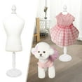 thumbnail image 5 of Dress Form Mannequin Jewelry Display Stll Model Rack for Pet White, 5 of 9