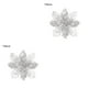 thumbnail image 1 of sweethay 10 Uds. Navidad grande 11cm Poinsettia brillo flor árbol colgante decoración de fiesta Type1 NO1, 1 of 6
