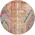 thumbnail image 1 of Unique Loom Sedona Collection Distressed, Southwestern, Vintage, Modern, Over-Dyed, Abstract Area Rug, 8 Feet, Multi/Beige, 1 of 5