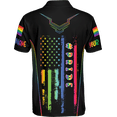 thumbnail image 3 of Lotusprinthandmade Personalized Name LGBT Polo Shirt (Lightweight) S-5XL Multicolor, 3 of 7