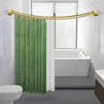 thumbnail image 6 of Rustproof Wall Mounted Aluminum Double Curved Shower Curtain Rod, Screw Mount Rod, Stronger and More Secure Than Tension, Adjustable Double Shower Rod from 45" to 72", Expandable (Gold), 6 of 18