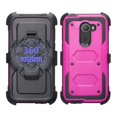 thumbnail image 2 of Jitterbug Smart 2 Case w/[Built In Screen Protector] Belt Clip Holster Shock Proof Dual Layer Hard Case Full Body Protection Phone Case - Purple, 2 of 6