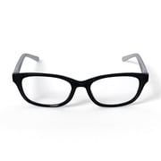 Walmart Womens FM14115 Square Prescription Eyeglasses with Case, Black/Pearl White